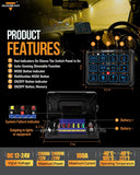 RGB Series 12 Gang (RB120) RGB Switch Panel, Toggle/ Momentary/ Pulsed Mode Supported (Two-Sided Outlet)