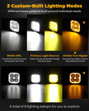 Color Play Series 3 Inch LED Fog Light Kit For Ford Bronco/Ford Mustang/Ford Ranger