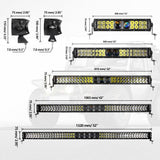 12"/22"/32"/42"/52" 5D-PRO Series LED Light Bar with 5D Projectors For Dodge Ram 1500