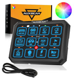 RGB Series 12 Gang (RB120) RGB Switch Panel, Toggle/ Momentary/ Pulsed Mode Supported (Two-Sided Outlet)