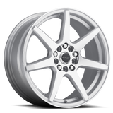 Aluminum Wheels 16x7 Evo 131S Silver Raceline Wheels