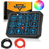 RGB Series 12 Gang (RB120) RGB Switch Panel, Toggle/ Momentary/ Pulsed Mode Supported (Two-Sided Outlet)