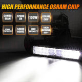 12"/22"/32"/42"/52" 5D-PRO Series LED Light Bar with 5D Projectors for Ford F250 Super Duty