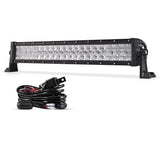 22 Inch-52 Inch 5D Series Straight/Curved Combo Beam Double Row LED Light Bar for 2016 Ford F150