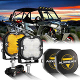 XP-ULTRA Series 3 Inch 80W 9600LM LED Pods Lights White&Amber