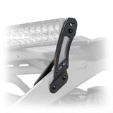 can am maverick light bar bracket, double-layer steel with anodized aluminum plate