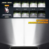 AR-800 RGB Switch Panel with APP+22 Inch 5D-PRO LED Light Bar, Toggle/ Momentary/ Pulsed Mode Supported