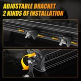 NEW 12"/22"/32"/42"/52" 5D-PRO Light Bars with DT Wiring Harness Kit For 2002 Ford F150