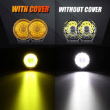 (2pcs/set) 7 Inch 230W 33332LM 360-PRO Series Custom Lens Offroad LED Driving Lights+Amber/Black Covers(Optional) for JEEP WRANGLER JL JK TJ