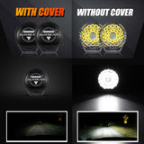 (2pcs/set) 9 INCH 270W 37776LM 360-PRO Series Custom Lens Offroad LED Driving Lights+Amber/Black Covers(Optional) for JEEP WRANGLER JL JK TJ