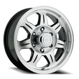 Aluminum Wheels 15x6 Element Trailer 870 Black Machined Face Raceline Wheels