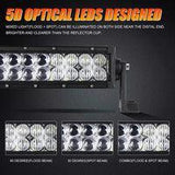 22 Inch-52 Inch 5D Series Straight/Curved Combo Beam Double Row LED Light Bar for 2016 Ford F150