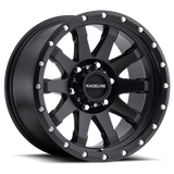 Aluminum Wheels 17x9 Clutch 934B Black Raceline Wheels