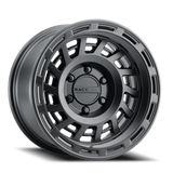 Aluminum Wheels 17x8.5 Halo 957B Satin Black Raceline Wheels