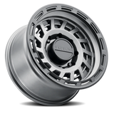 Aluminum Wheels 17x9 Halo 957GB Gunmetal Gray Black Ring Raceline Wheels