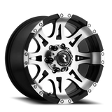 Aluminum Wheels 16x8 Raptor 982 Black Machined Face Raceline Wheels