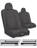 Daily Driver High Back Suspension Seats Kit for Jeep Wrangler CJ7/YJ Pair PRP Seats