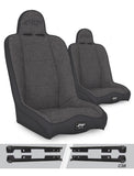 Daily Driver High Back Suspension Seats Kit for Jeep Wrangler JK/JKU Pair PRP Seats