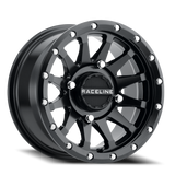 Aluminum Wheels 15x6 Trophy Simulated Beadlock UTV A95B Satin Black Milled Raceline Wheels