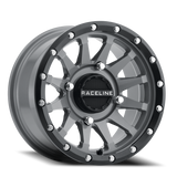 Aluminum Wheels 15x7 Trophy Simulated Beadlock UTV A95B Satin Black Milled Raceline Wheels