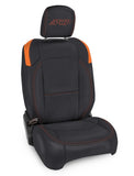 Front Seat Covers For 18-24 Jeep Wrangler JL 2 Door with Pocket Back Pair PRP Seats