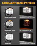 V-max Series 6Pcs Side Shooter Pod Lights with Power Harness