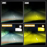 3 Inch 80W 9600LM LED Pods Lights White&Amber for CHEVROLET