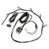 V-MAX Series | 4 Inch 92W 8960LM Spot Beam Side Shooter LED Round Pod Lights with Amber DRL