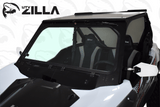 Black Vented KRX Full Glass Windshield with Wiper
