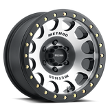 Aluminum Wheels 17x9 Beadlock MR105 Matte Black MB Method