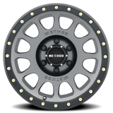 Aluminum Wheels 16x8 NV MR305 Bolt Pattern 6 On 139.7 Offset 0 Lip Size 1.57 Titanium TT Matte Black Lip Method