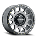 Aluminum Wheels 18x9 NV MR305 Titanium TT Matte Black Lip Method