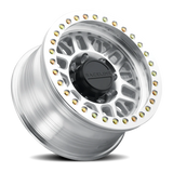 Aluminum Wheels 17x9 Ryno Cast Beadlock RT951M Silver Machined Beadlock Ring Machined Raceline Wheels