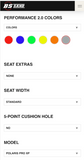 BS Sand Custom Seat Configuration for KM