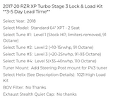 2017-20 RZR XP Turbo Stage 3 Lock & Load Kit **3-5 Day Lead Time** - EO Config