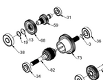 POLARIS OEM GEAR, IDLER 49T, Part 3236604