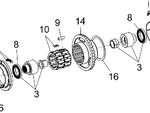 POLARIS OEM ASM. OUTPUT HUB, Part 3239500