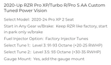 AA Tuner for Pro XP2 - Custom Options WS