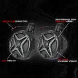 2024-2026 Can-Am® Maverick R, Phase-4 A-Spec 800watt 5-Speaker System