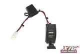 Can-Am Plug and Play Dual USB Power Port 5V 4.2A w/Amber LED, USB Cover & Harness