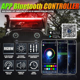 New 22 Inch V-PRO Series Straight RGBW Color Changing Off Road Led Light Bar for ATV UTV SIDE BY SIDES