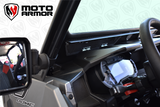 Vented Full Glass Windshield for Polaris General Black