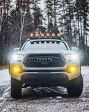 V-MAX Series | 5 Inch 168W 16440LM Spot Beam Side Shooter LED Round Pod Lights with Amber DRL