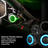 2024-2026 Can-Am® Maverick R, Phase-6 K-Spec 1400watt 6-Speaker Stereo System with Kicker Horns