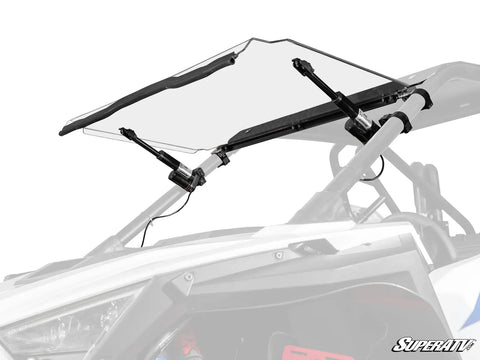 SUPER ATV POLARIS RZR TURBO R MAXDRIVE POWER FLIP WINDSHIELD