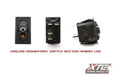 (ON)-OFF SPST Momentary Rocker Switch with Amber Bottom LED