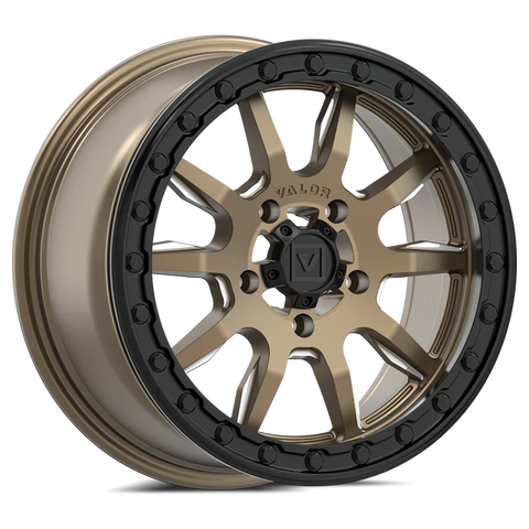 VALOR OFFROAD V15 Beadlock UTV Wheel Beadlock Satin Bronze