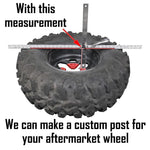 Factory UTV Polaris RZR XP Turbo S Dual Clamp Spare Tire Mount Carrier