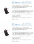 PRP GT3 Custom Seats for Chris C. (Set of 4 for RZR Pro R)