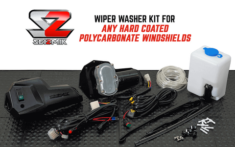 Seizmik Windshield Wiper and Washer Kit for Hard Coated Polycarbonate Windshields